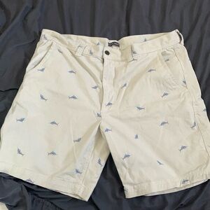 Flat front shorts